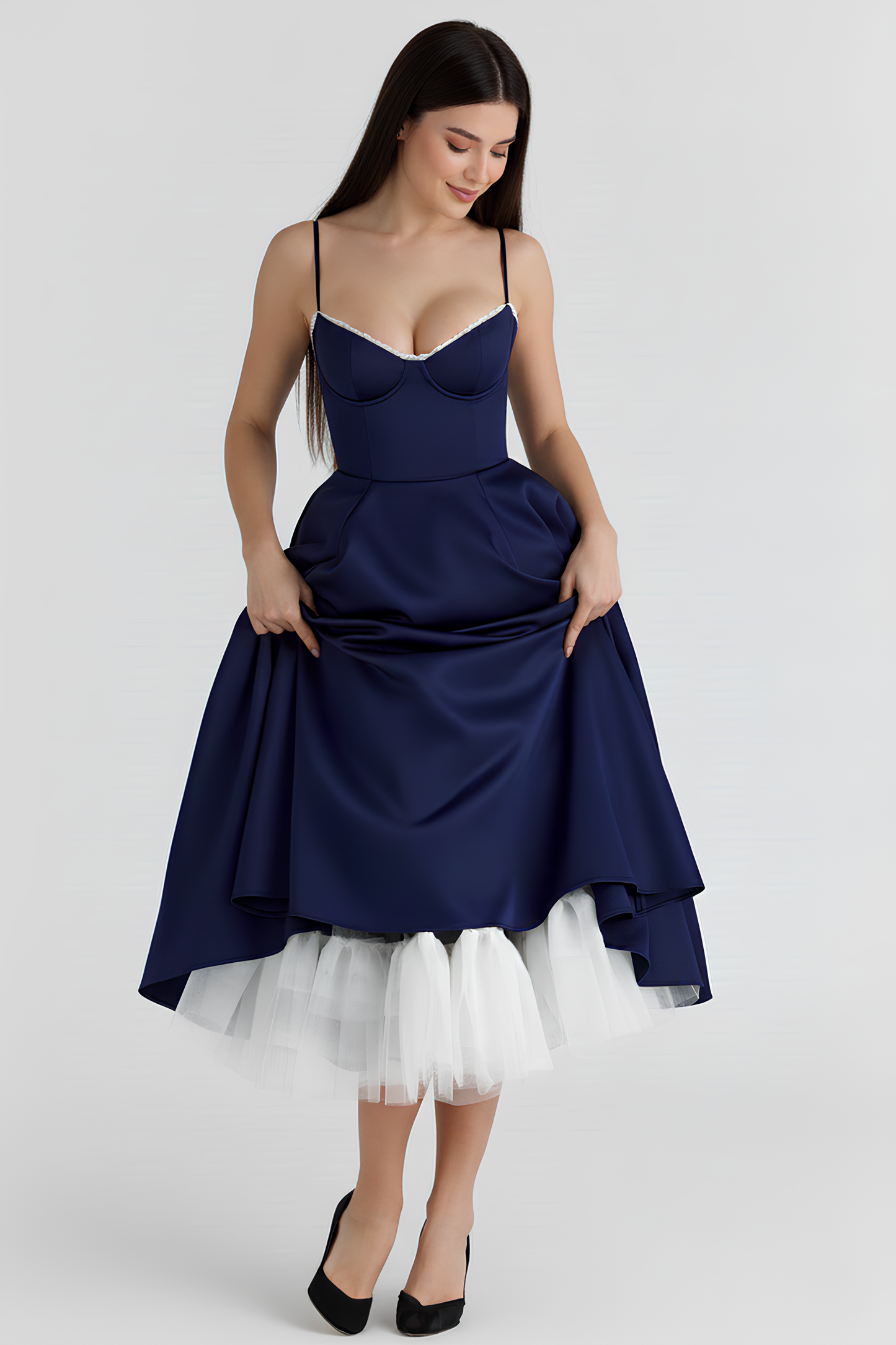 Midi Dress Cloe - Double Layer