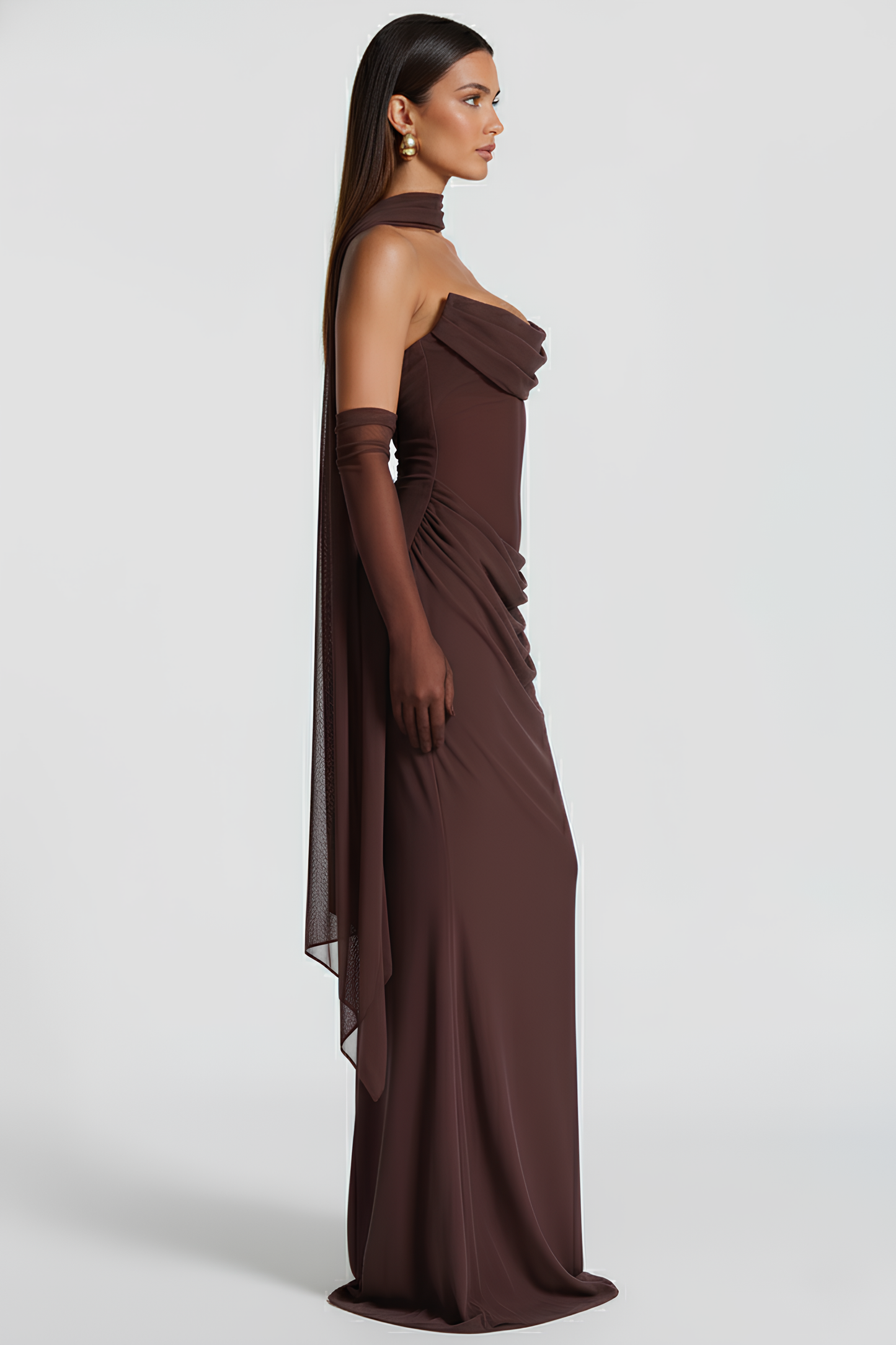Alessia Long Bustier Dress