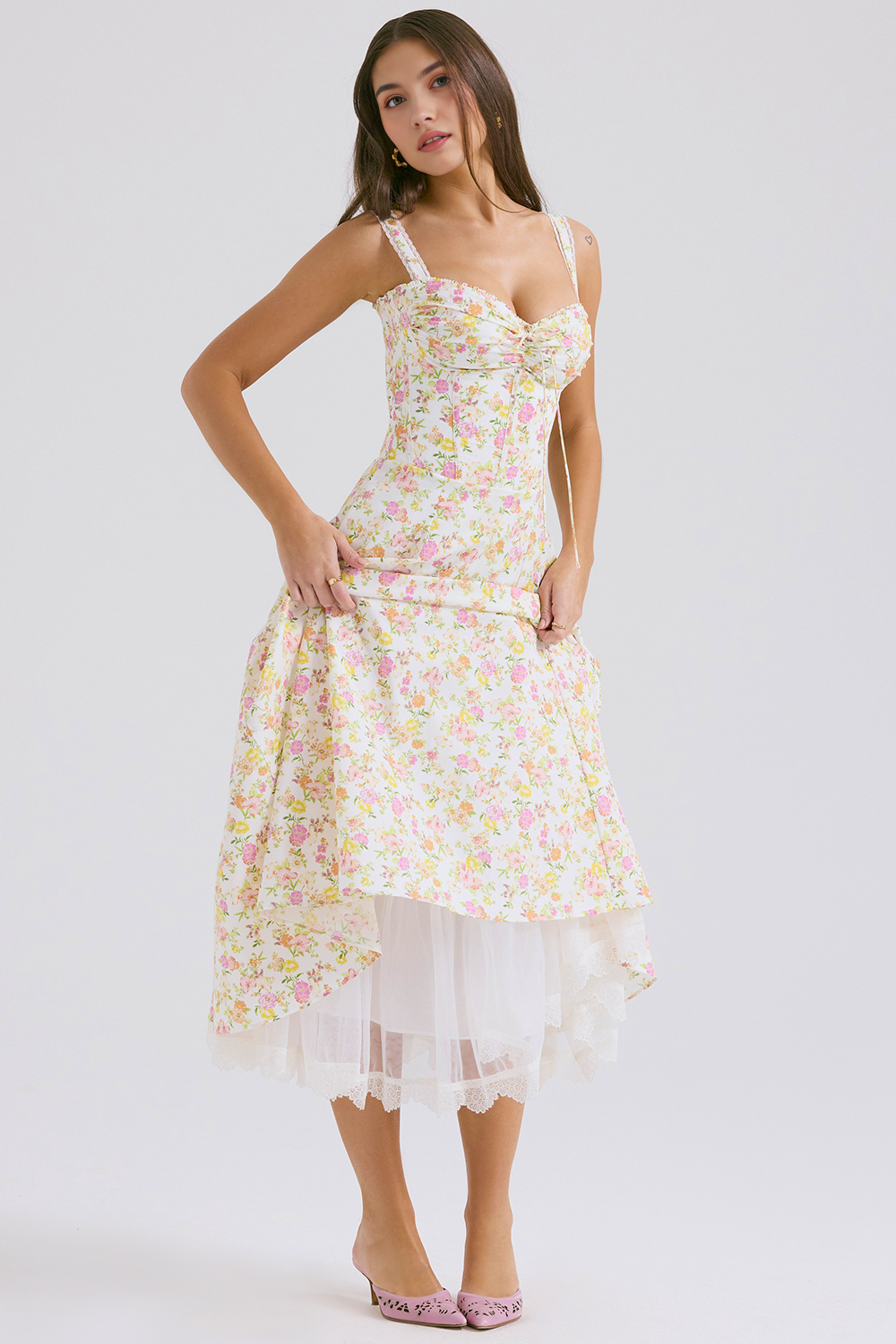 Lace Bustier Dress Valentina